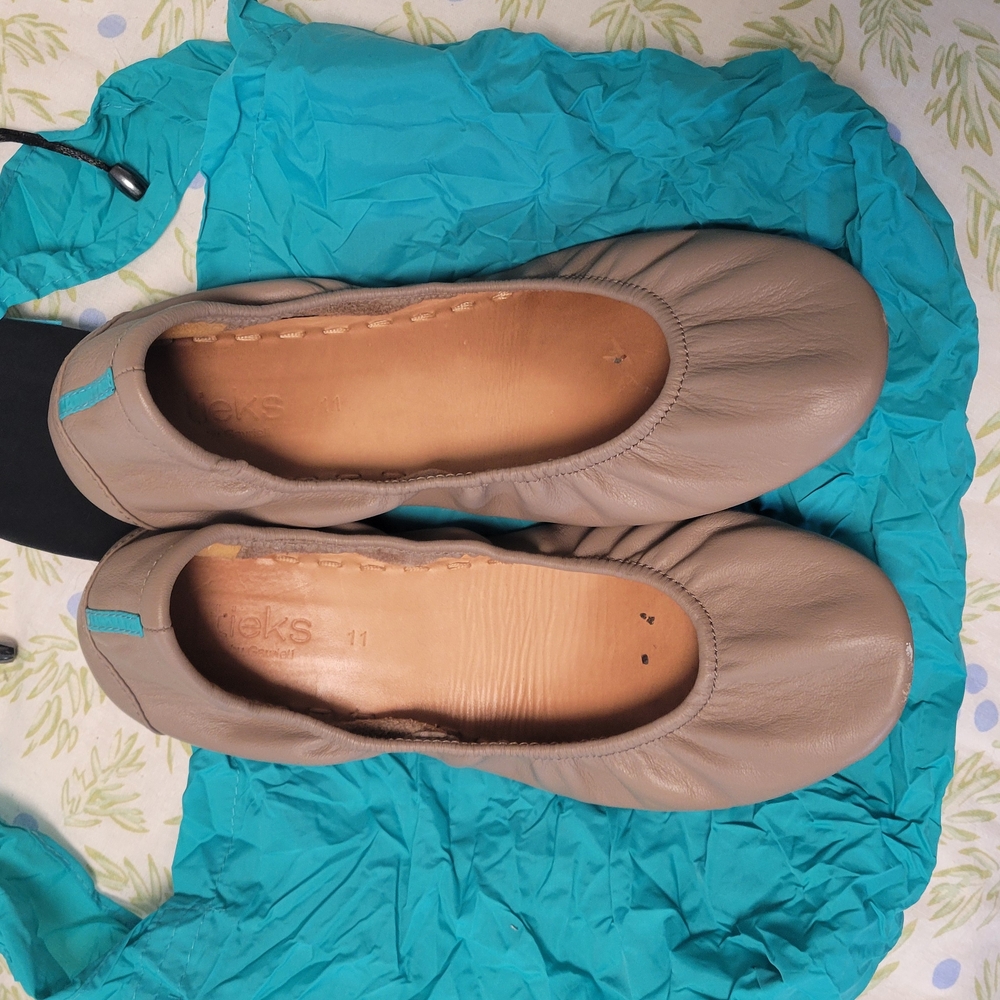 Tieks Tan Ballet Flats Comfortable Loafers